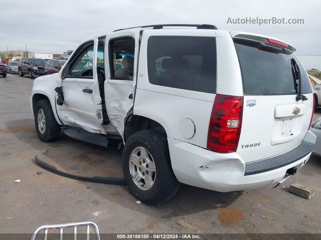 2007 Chevrolet Tahoe Ls White vin: 1GNFC13C37R306166