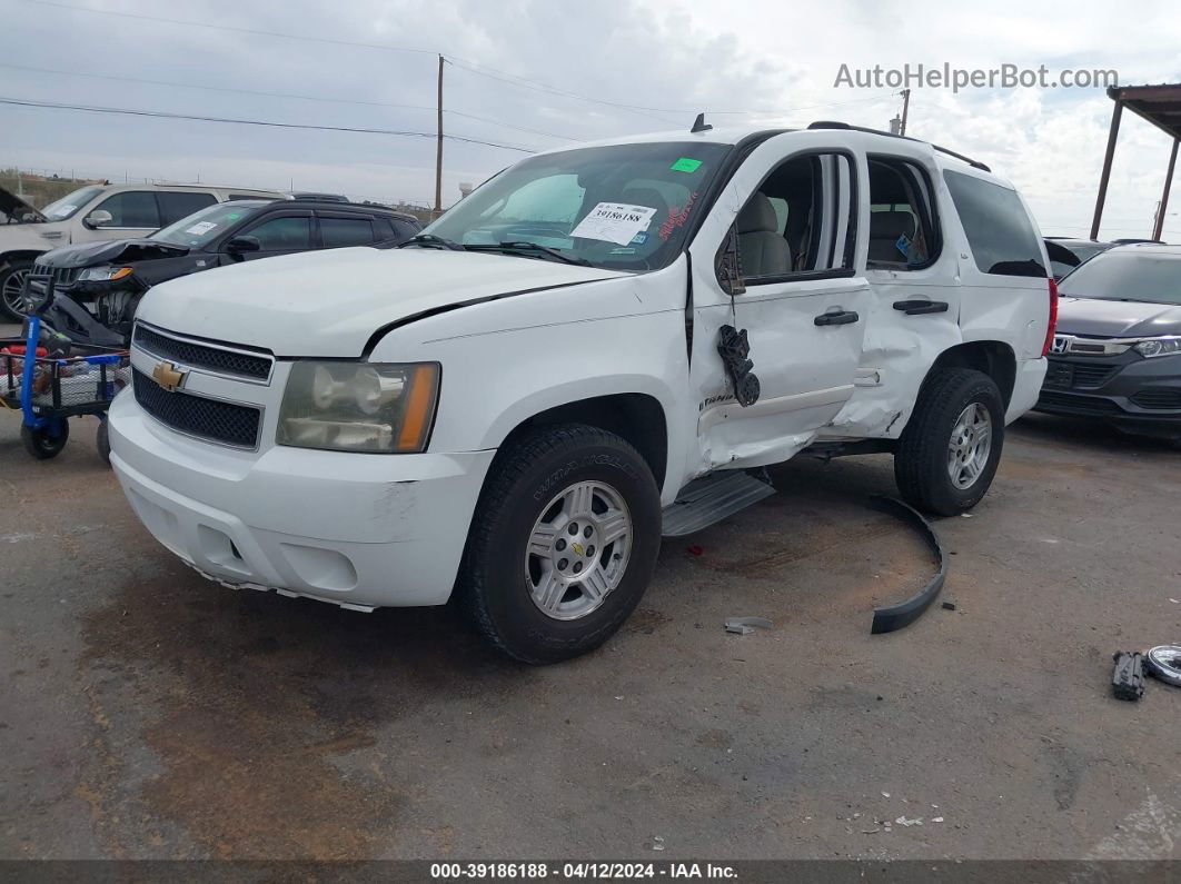 2007 Chevrolet Tahoe Ls White vin: 1GNFC13C37R306166