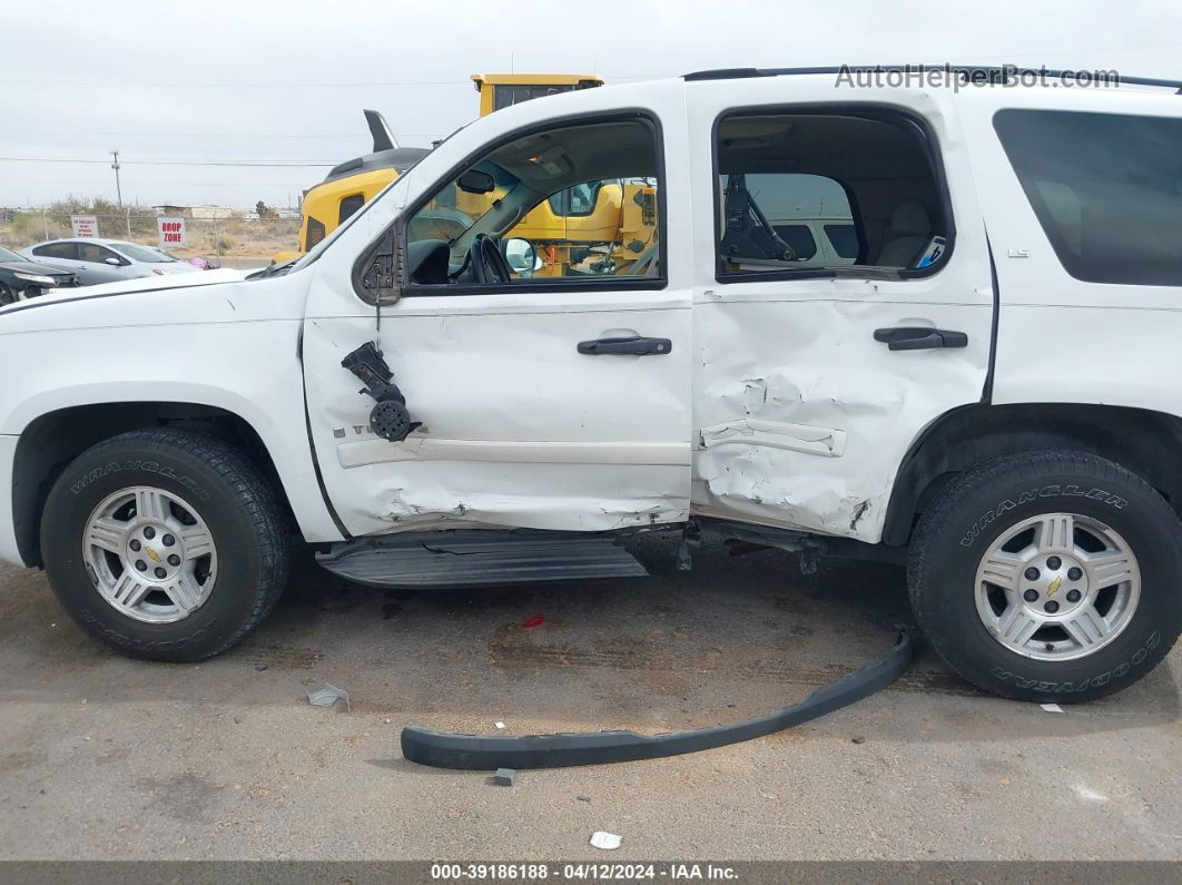 2007 Chevrolet Tahoe Ls White vin: 1GNFC13C37R306166