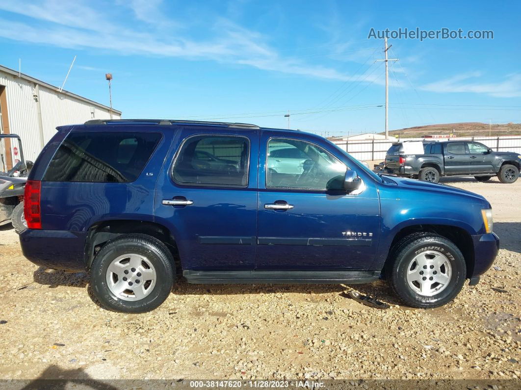 2007 Chevrolet Tahoe Ls Dark Blue vin: 1GNFC13C97R330861