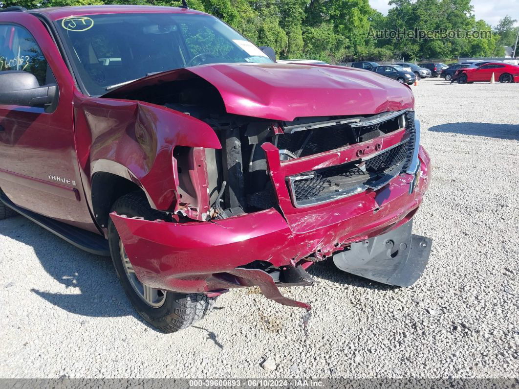 2007 Chevrolet Tahoe Ls Red vin: 1GNFC13C97R419748