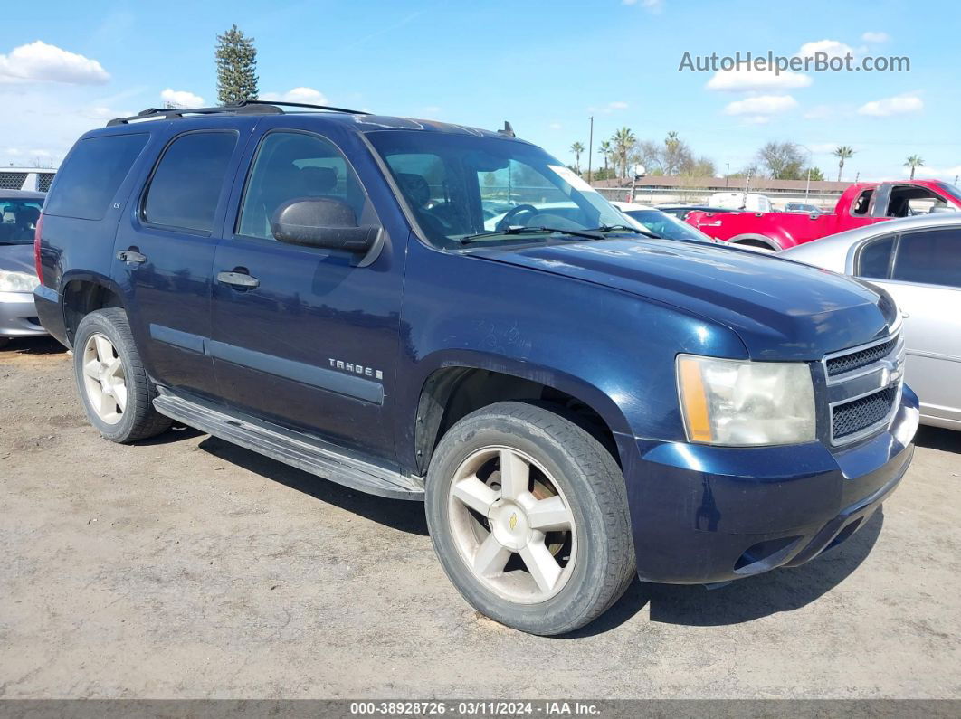 2007 Chevrolet Tahoe Ls Синий vin: 1GNFC13CX7J251147