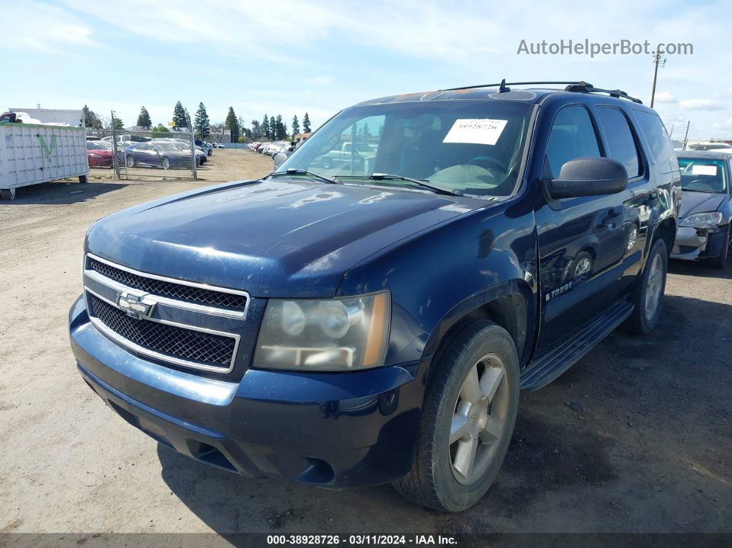 2007 Chevrolet Tahoe Ls Blue vin: 1GNFC13CX7J251147