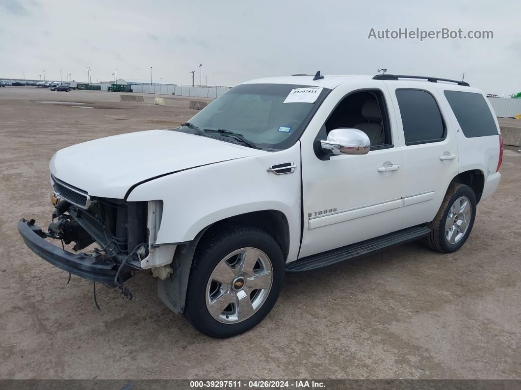 2007 Chevrolet Tahoe Lt White vin: 1GNFC13J07R191847