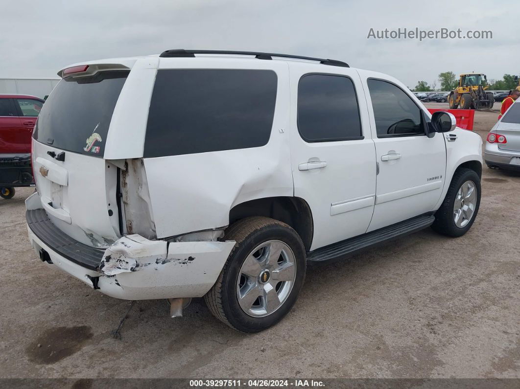 2007 Chevrolet Tahoe Lt White vin: 1GNFC13J07R191847