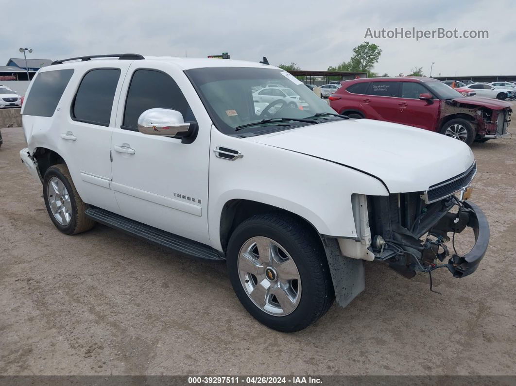 2007 Chevrolet Tahoe Lt White vin: 1GNFC13J07R191847