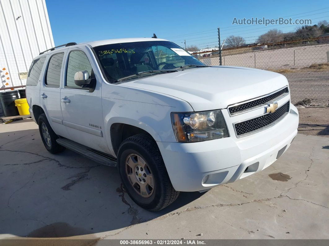 2007 Chevrolet Tahoe Lt White vin: 1GNFC13J27R172698