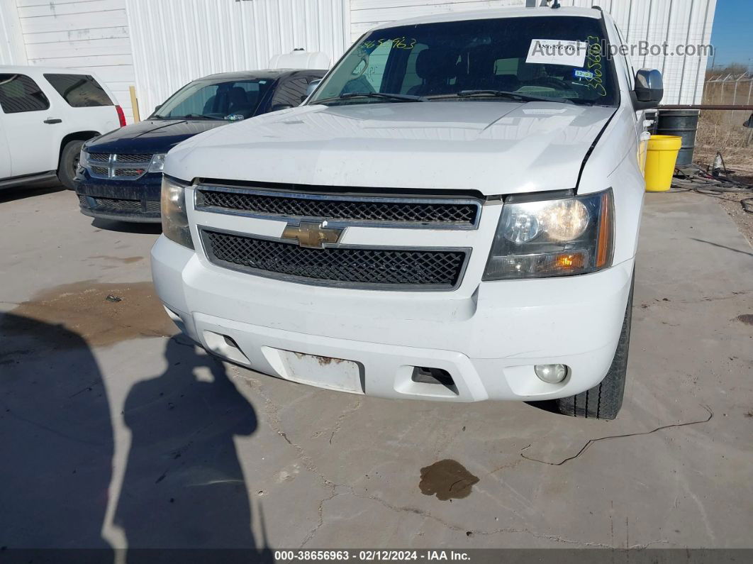 2007 Chevrolet Tahoe Lt White vin: 1GNFC13J27R172698