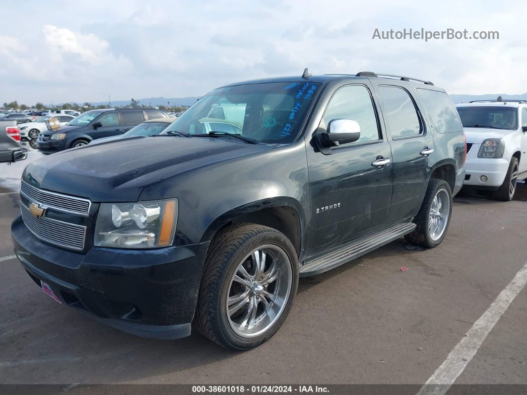 2007 Chevrolet Tahoe Ls Black vin: 1GNFC13J37R150631