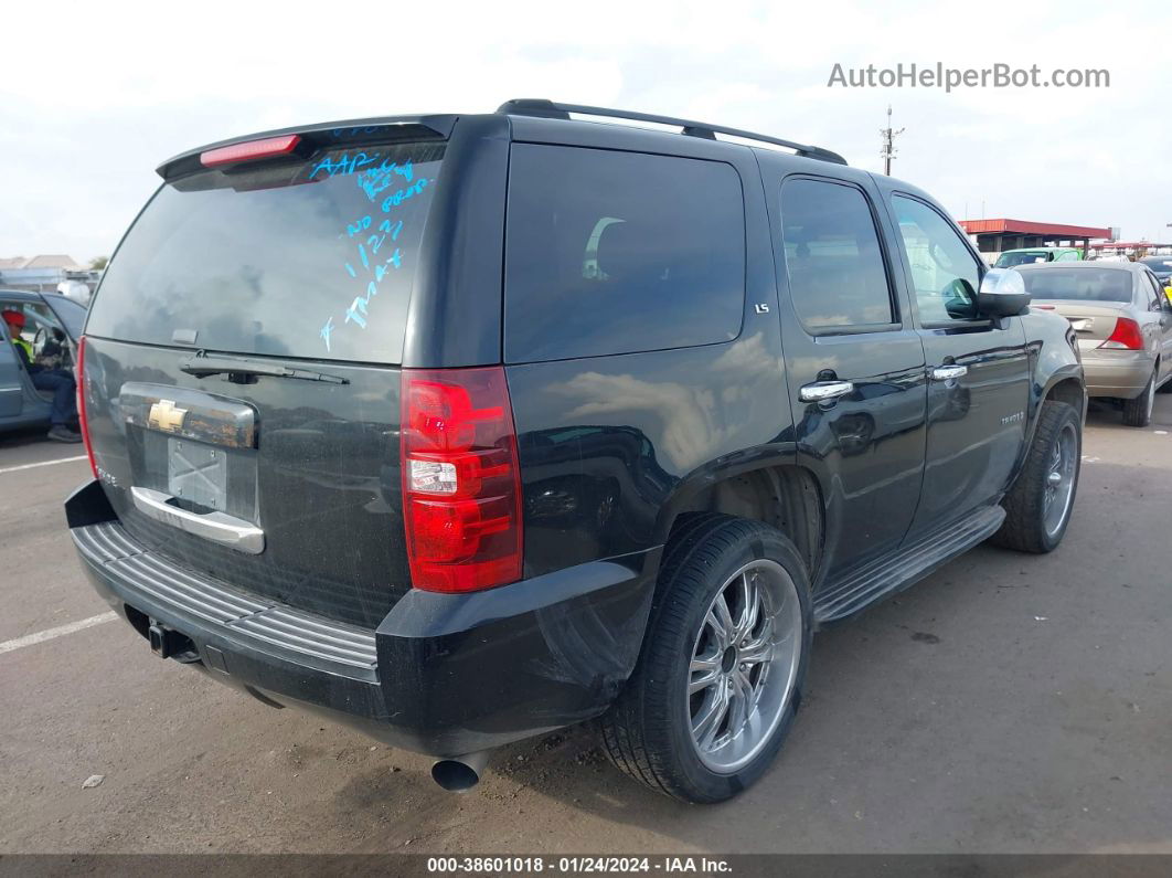 2007 Chevrolet Tahoe Ls Black vin: 1GNFC13J37R150631