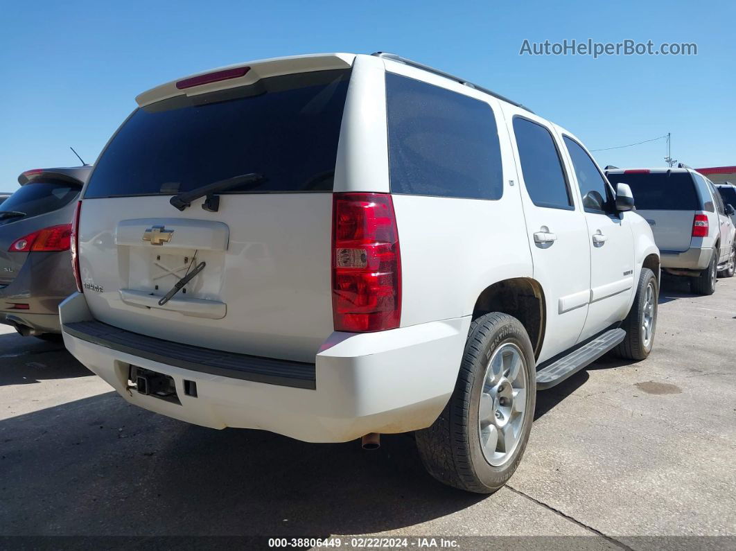 2007 Chevrolet Tahoe Lt White vin: 1GNFC13J37R399530