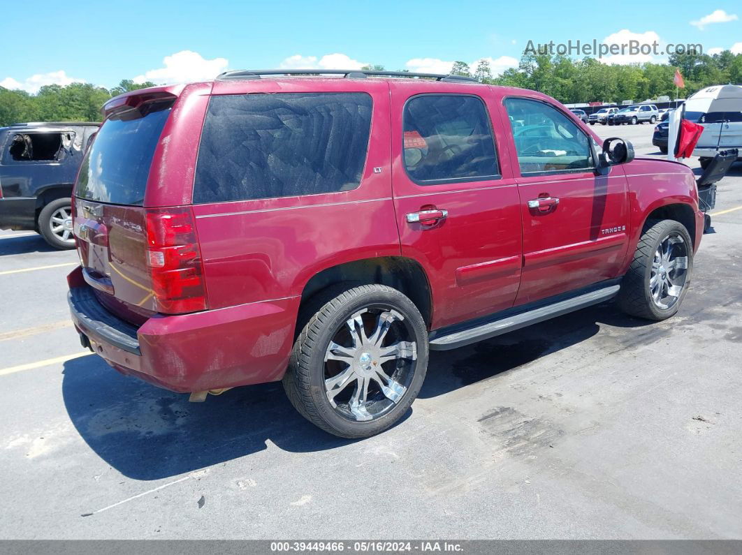 2007 Chevrolet Tahoe Lt Red vin: 1GNFC13J47R423365