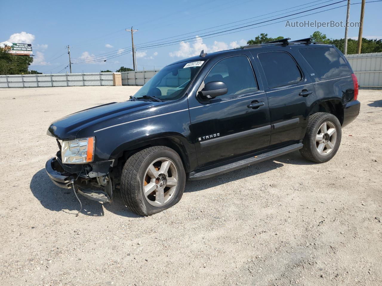 2007 Chevrolet Tahoe C1500 Black vin: 1GNFC13J57J137670