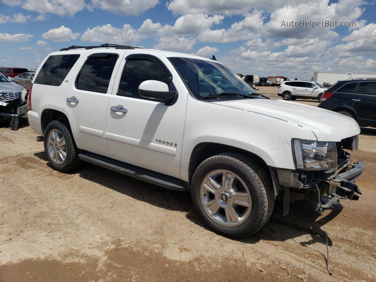 2007 Chevrolet Tahoe C1500 White vin: 1GNFC13J57J154503