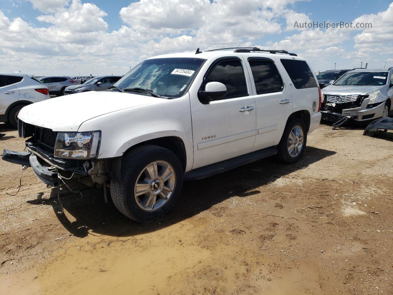 2007 Chevrolet Tahoe C1500 White vin: 1GNFC13J57J154503