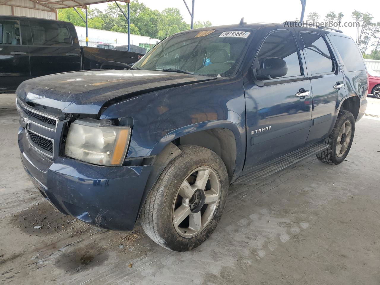 2007 Chevrolet Tahoe C1500 Blue vin: 1GNFC13J67R150820