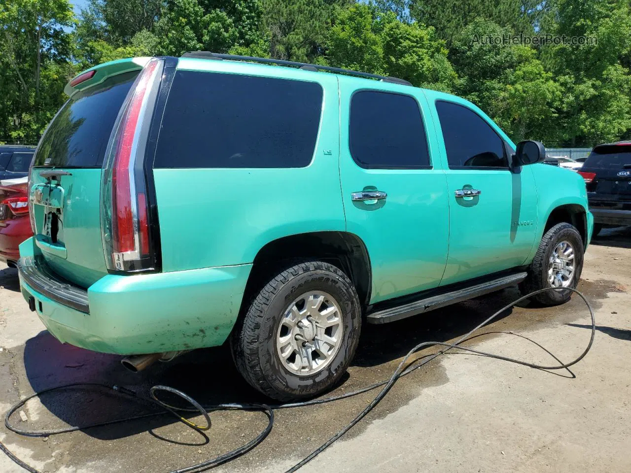 2007 Chevrolet Tahoe C1500 Green vin: 1GNFC13J67R191111