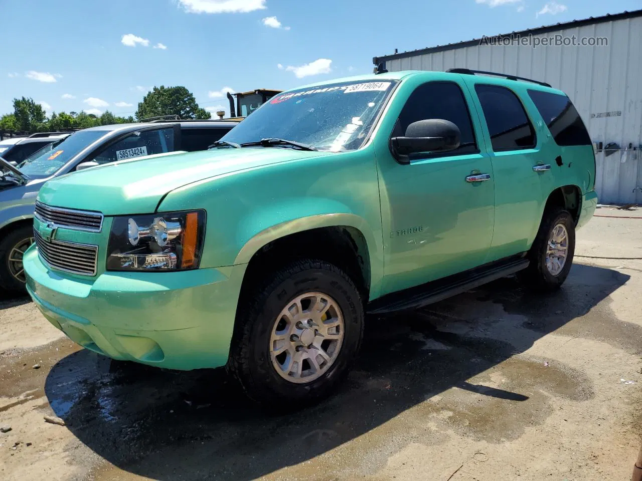 2007 Chevrolet Tahoe C1500 Green vin: 1GNFC13J67R191111