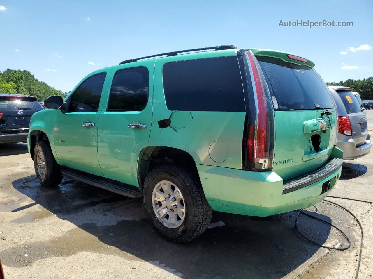 2007 Chevrolet Tahoe C1500 Green vin: 1GNFC13J67R191111