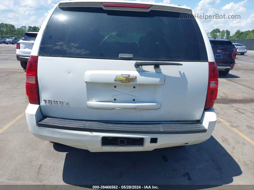 2007 Chevrolet Tahoe Ls White vin: 1GNFC13J77R113579