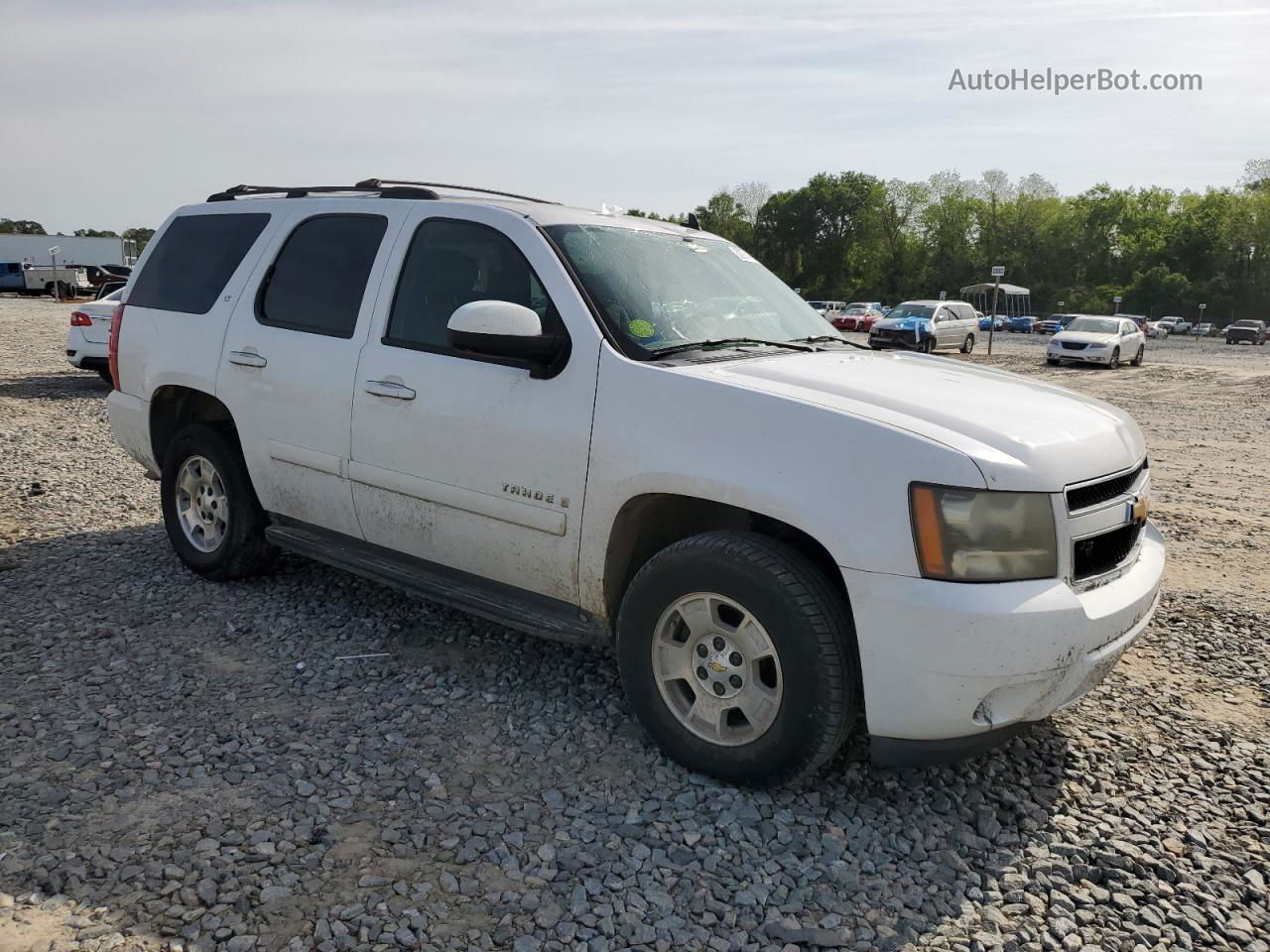 2007 Chevrolet Tahoe C1500 White vin: 1GNFC13J77R176309