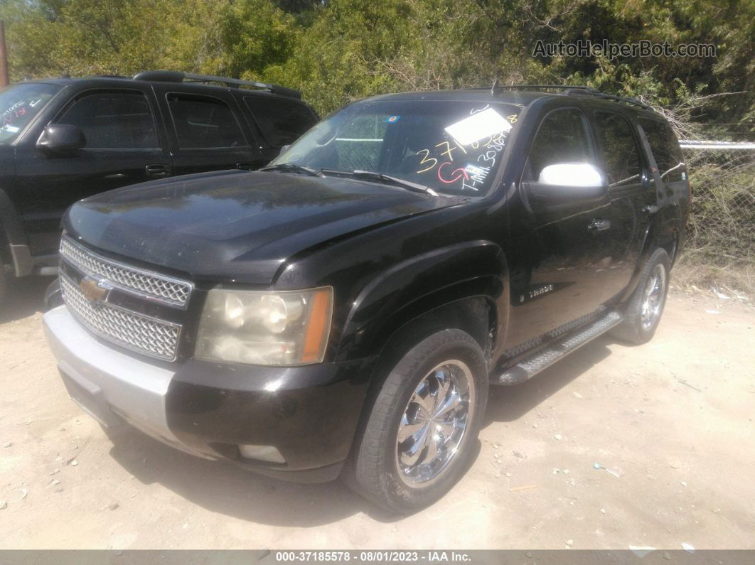 2007 Chevrolet Tahoe Lt Black vin: 1GNFC13J77R308677