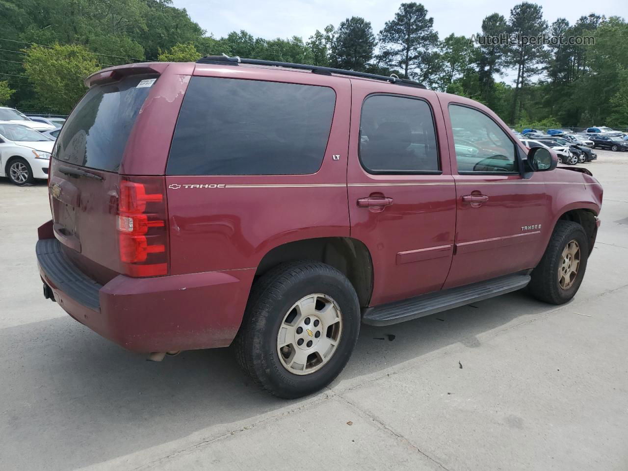 2007 Chevrolet Tahoe C1500 Red vin: 1GNFC13JX7J136238