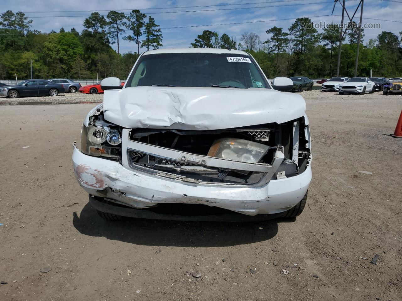 2007 Chevrolet Tahoe C1500 White vin: 1GNFC13JX7R160038