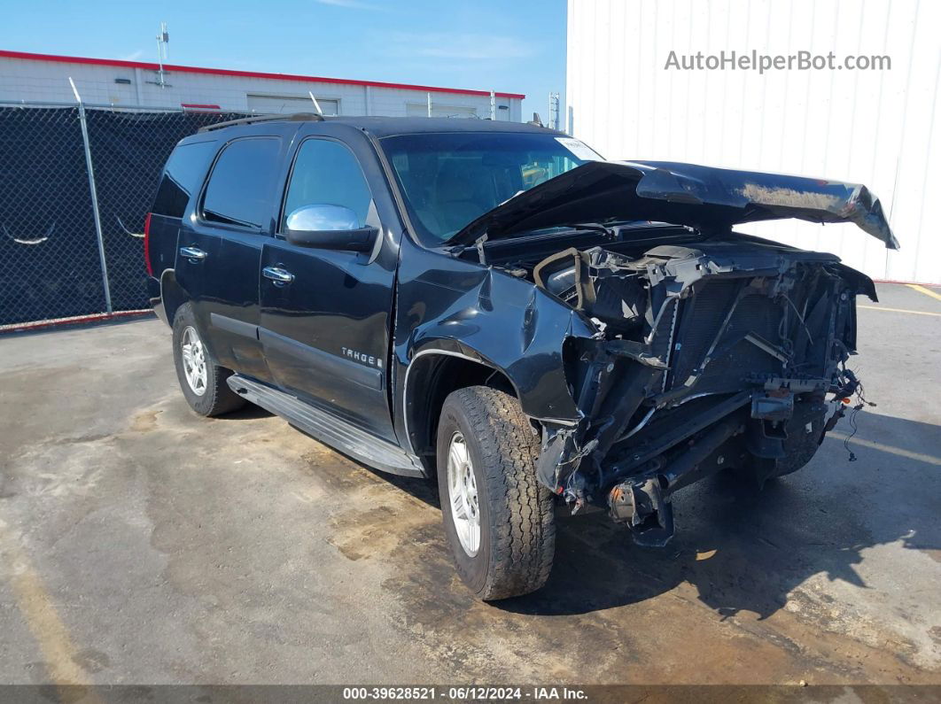 2007 Chevrolet Tahoe Ls Black vin: 1GNFC13JX7R229620