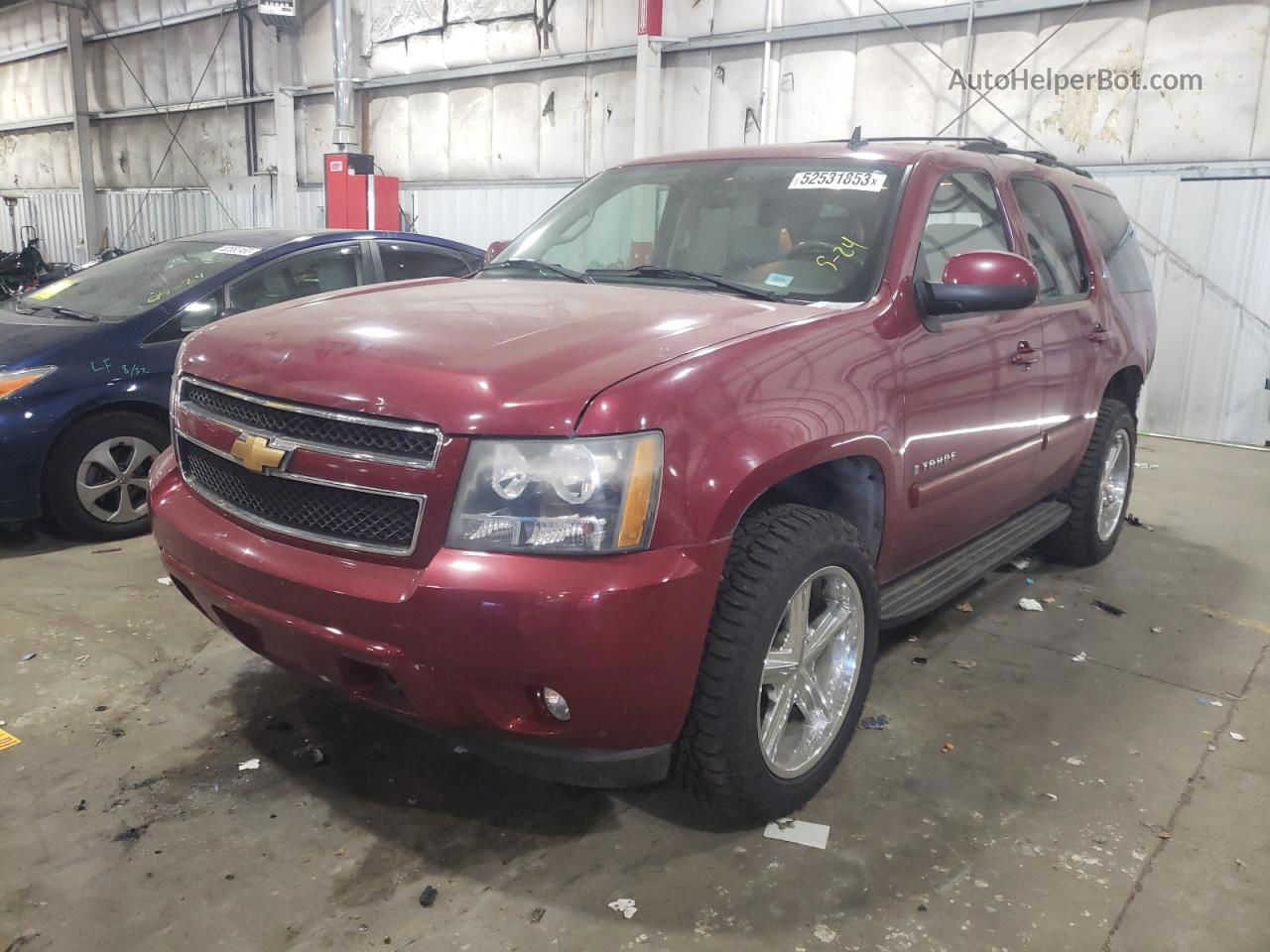 2007 Chevrolet Tahoe K1500 Burgundy vin: 1GNFK13007J117269