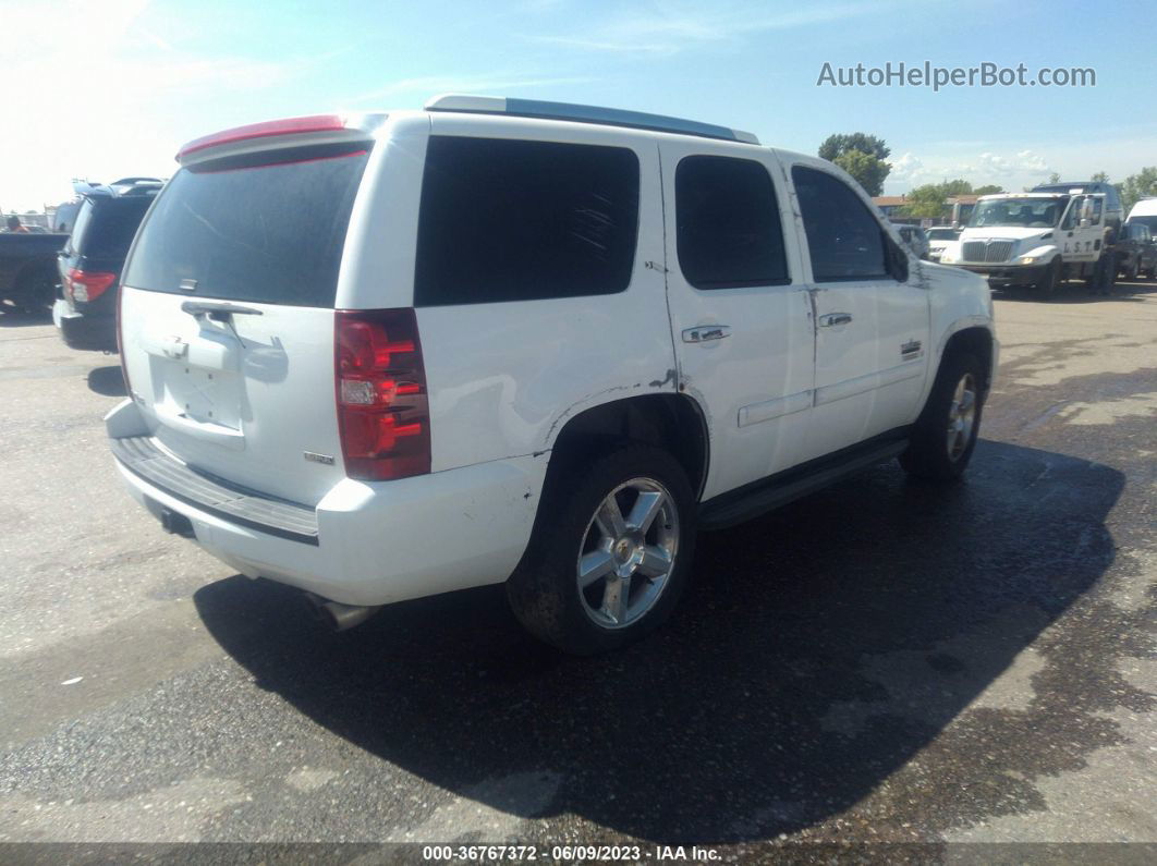 2007 Chevrolet Tahoe Lt White vin: 1GNFK13007J275725