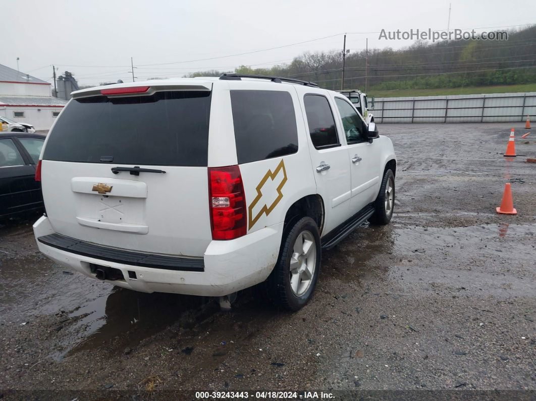 2007 Chevrolet Tahoe Ltz White vin: 1GNFK13007J361908