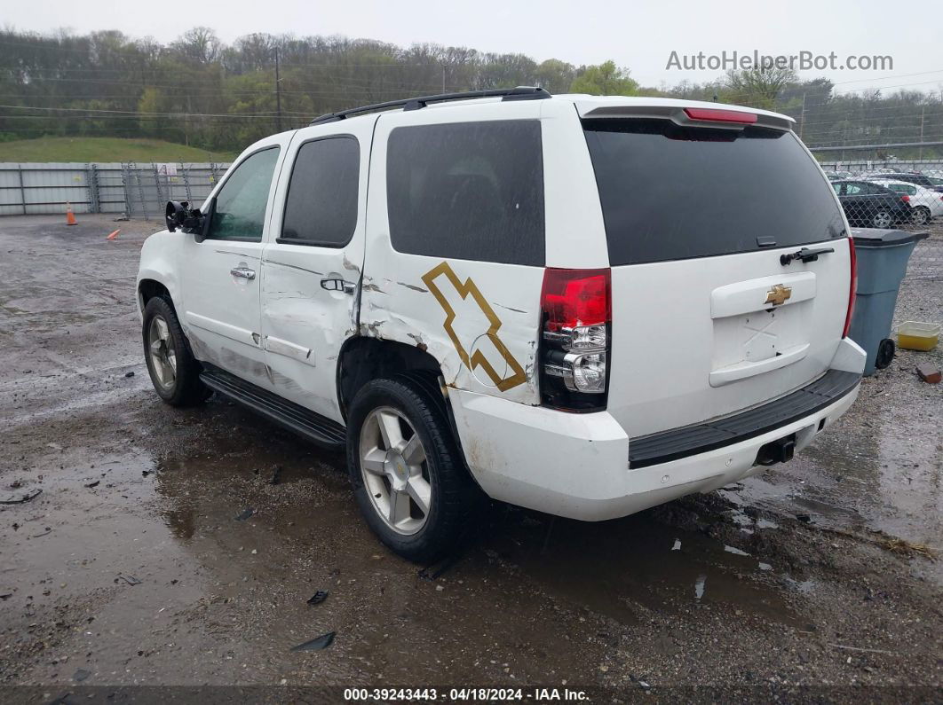 2007 Chevrolet Tahoe Ltz White vin: 1GNFK13007J361908