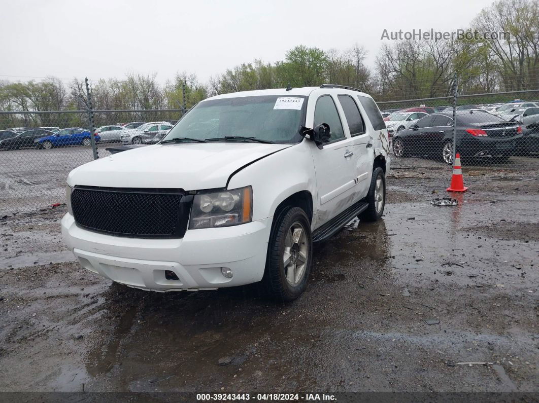 2007 Chevrolet Tahoe Ltz White vin: 1GNFK13007J361908