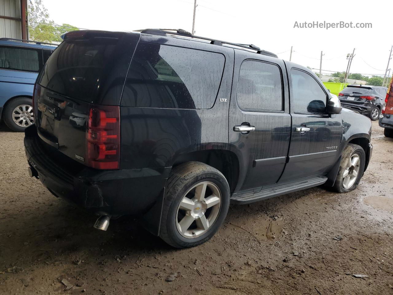 2007 Chevrolet Tahoe K1500 Black vin: 1GNFK13007J387229