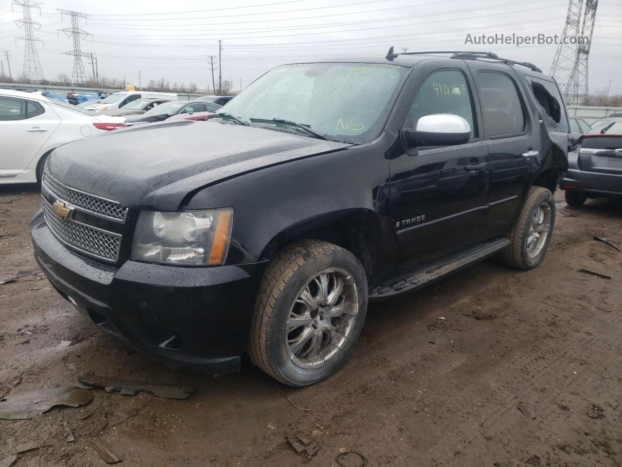 2007 Chevrolet Tahoe K1500 Black vin: 1GNFK13007R347959