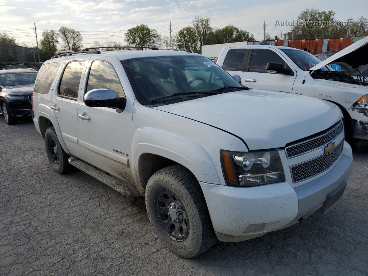 2007 Chevrolet Tahoe K1500 White vin: 1GNFK13007R414608