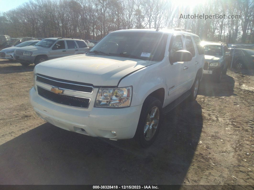 2007 Chevrolet Tahoe Ltz White vin: 1GNFK13017J103557