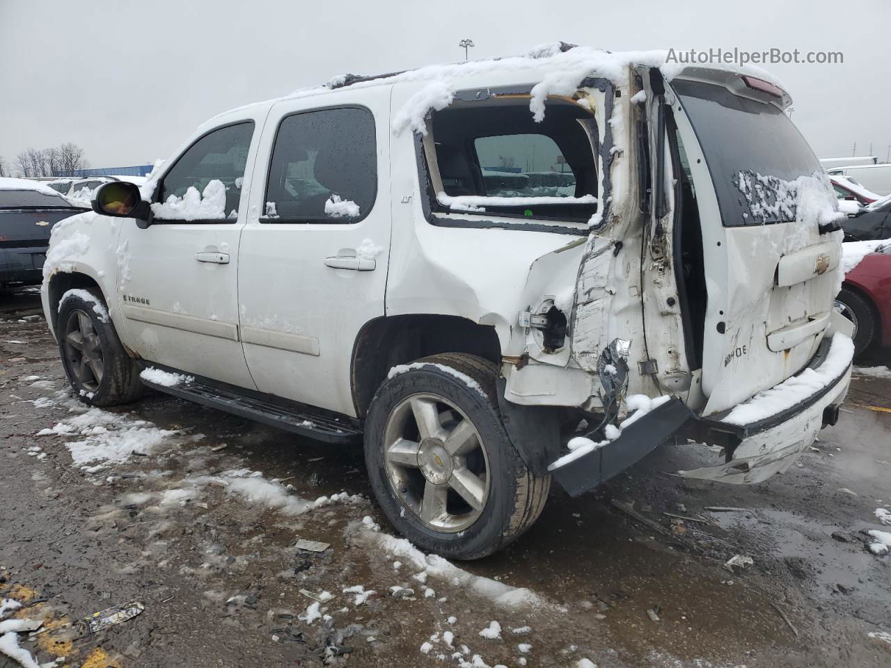 2007 Chevrolet Tahoe K1500 White vin: 1GNFK13017R109330