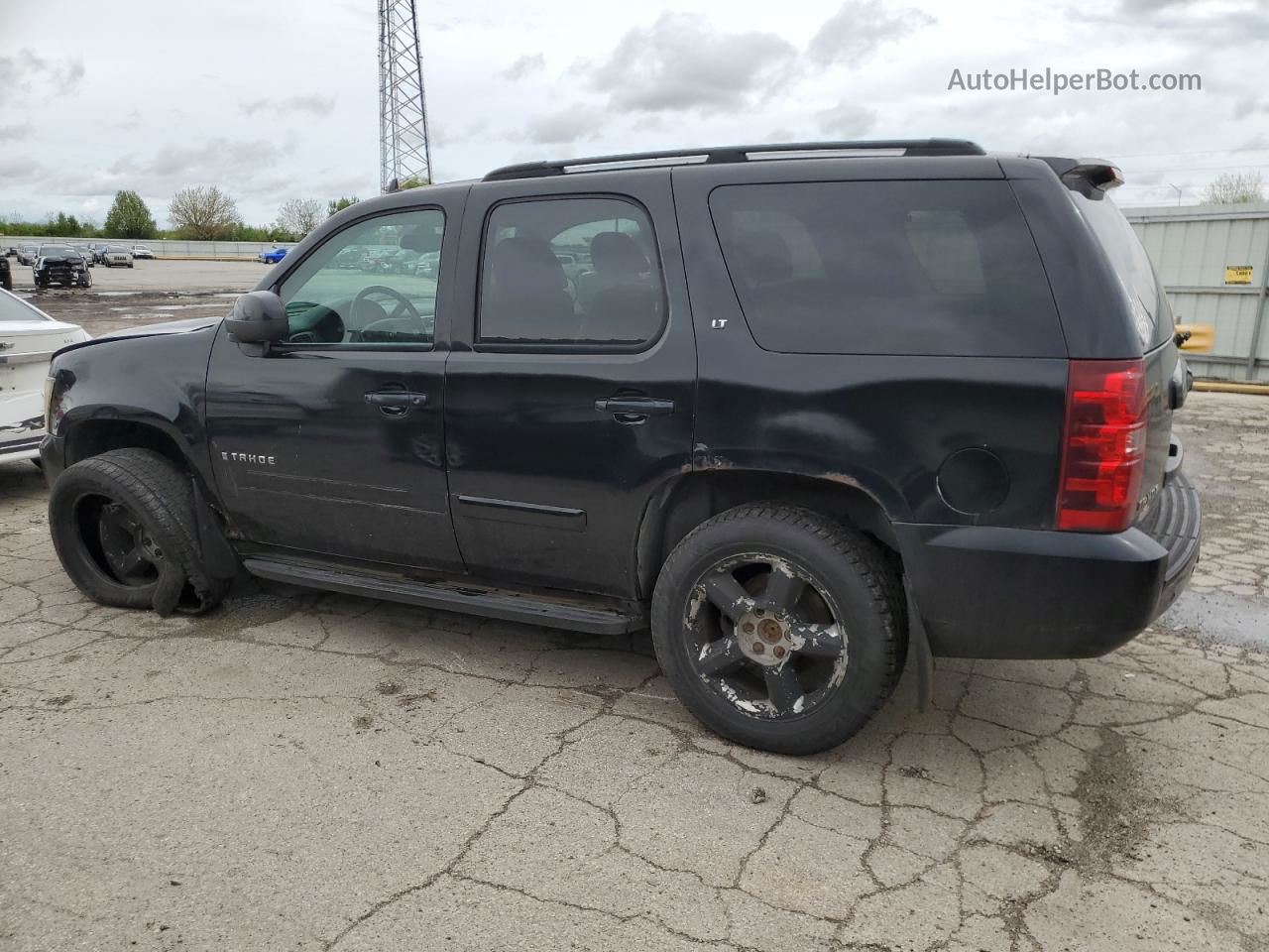 2007 Chevrolet Tahoe K1500 Black vin: 1GNFK13017R120067