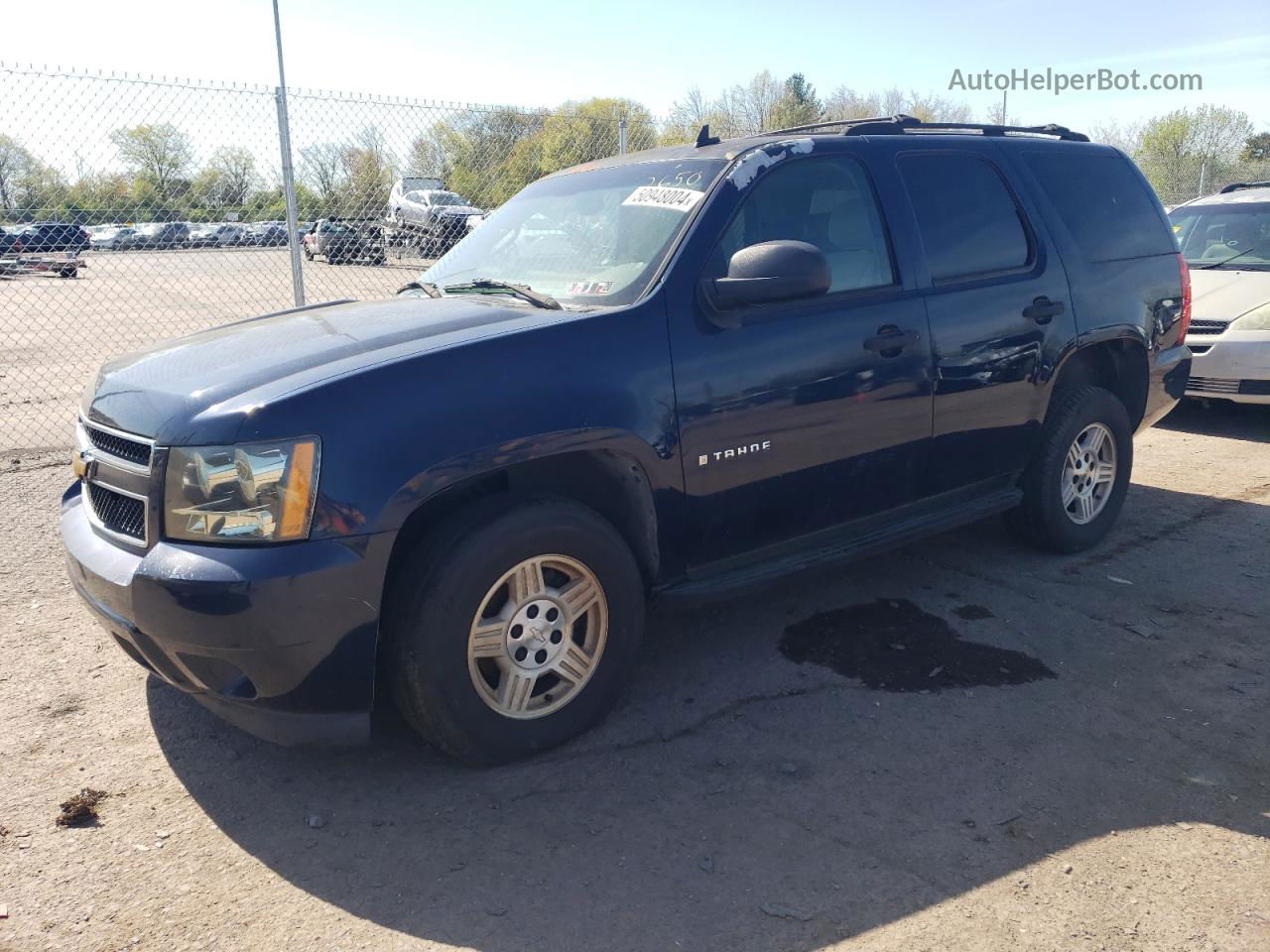 2007 Chevrolet Tahoe K1500 Blue vin: 1GNFK13017R157359