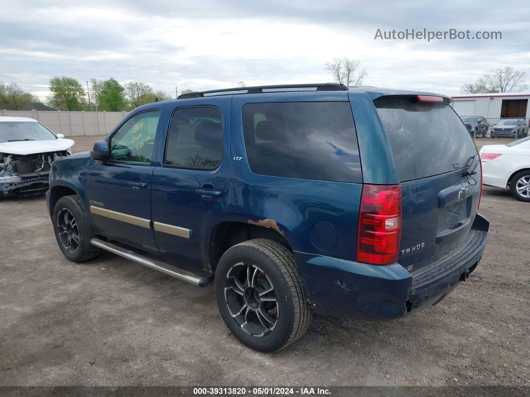 2007 Chevrolet Tahoe Ltz Blue vin: 1GNFK13017R230553