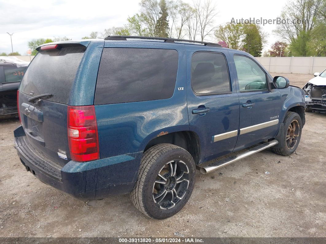 2007 Chevrolet Tahoe Ltz Blue vin: 1GNFK13017R230553