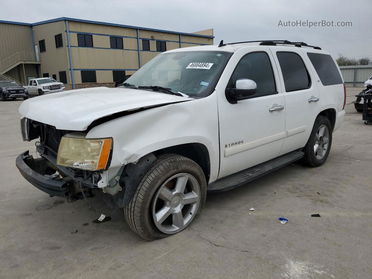 2007 Chevrolet Tahoe K1500 White vin: 1GNFK13017R245697