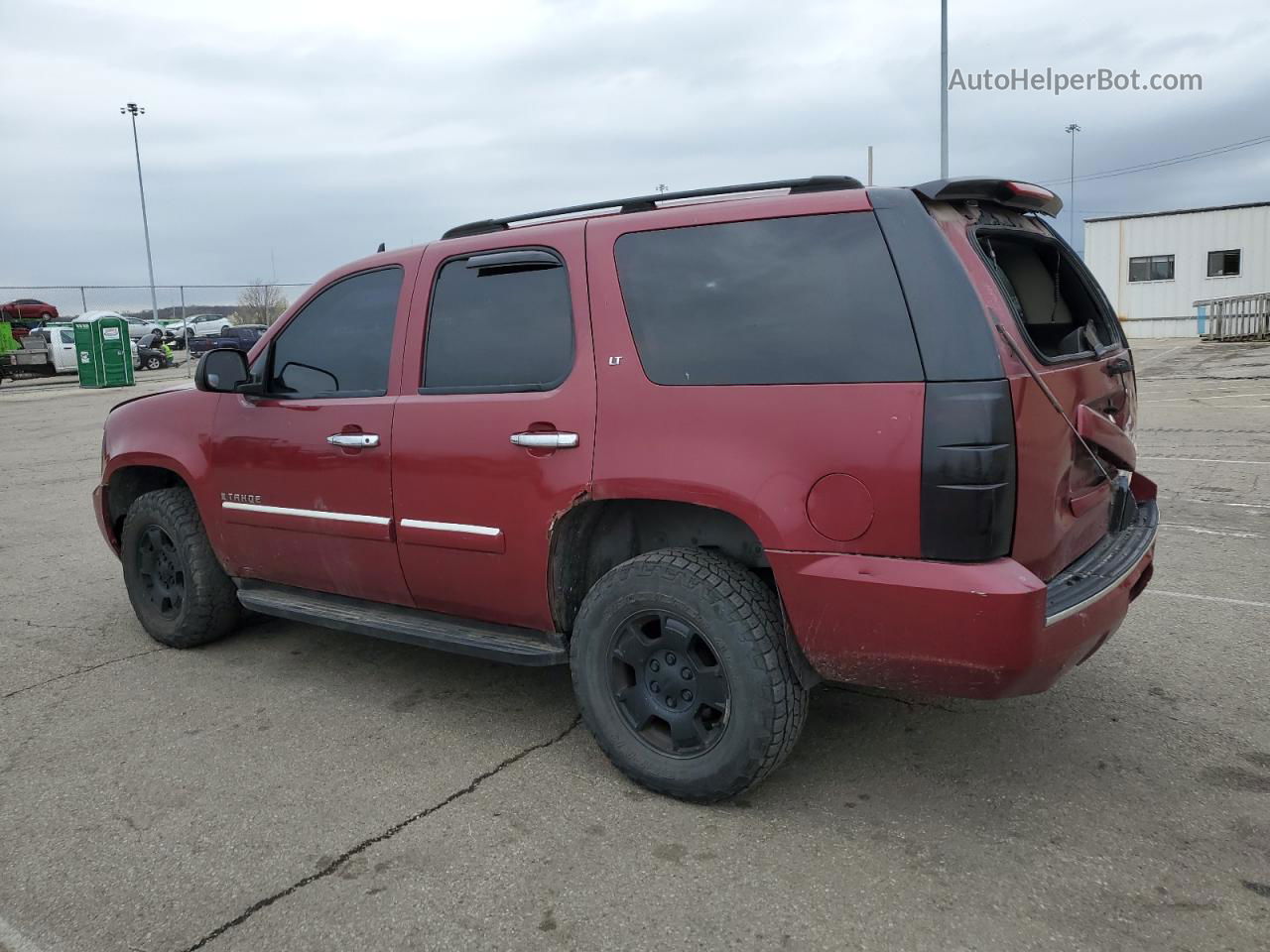 2007 Chevrolet Tahoe K1500 Red vin: 1GNFK13027J238448