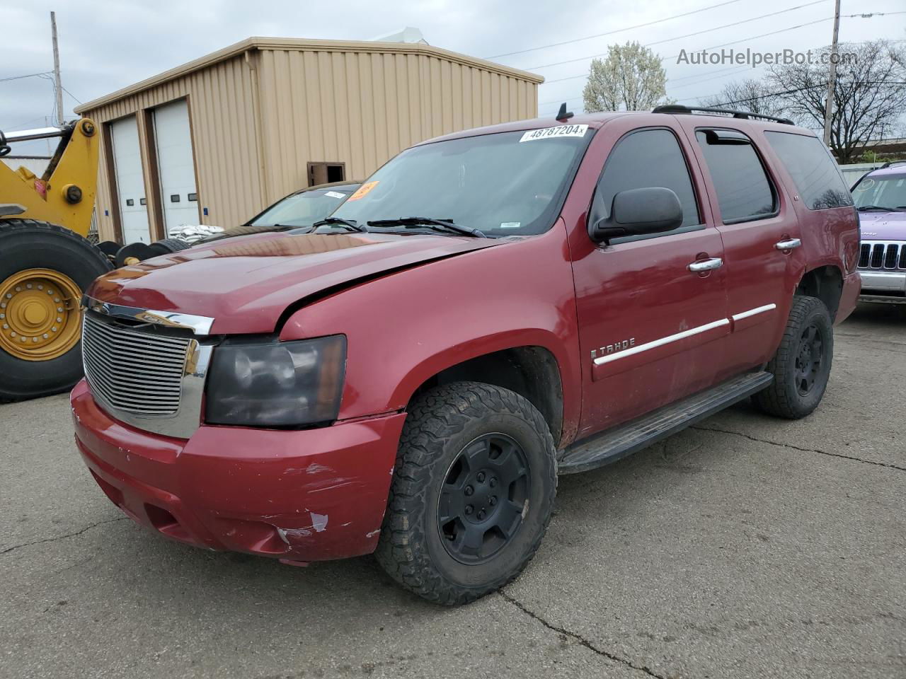 2007 Chevrolet Tahoe K1500 Red vin: 1GNFK13027J238448