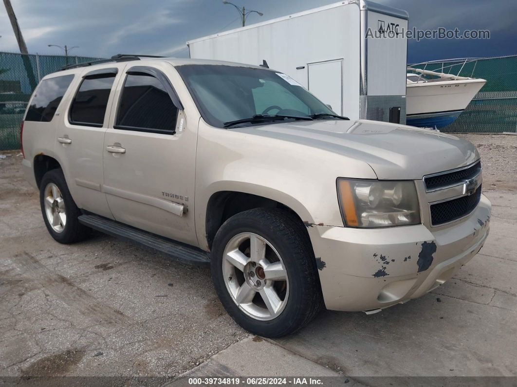 2007 Chevrolet Tahoe Ltz Tan vin: 1GNFK13027R140036