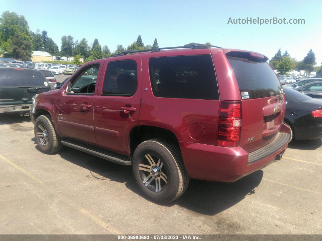 2007 Chevrolet Tahoe Lt Red vin: 1GNFK13037J275914