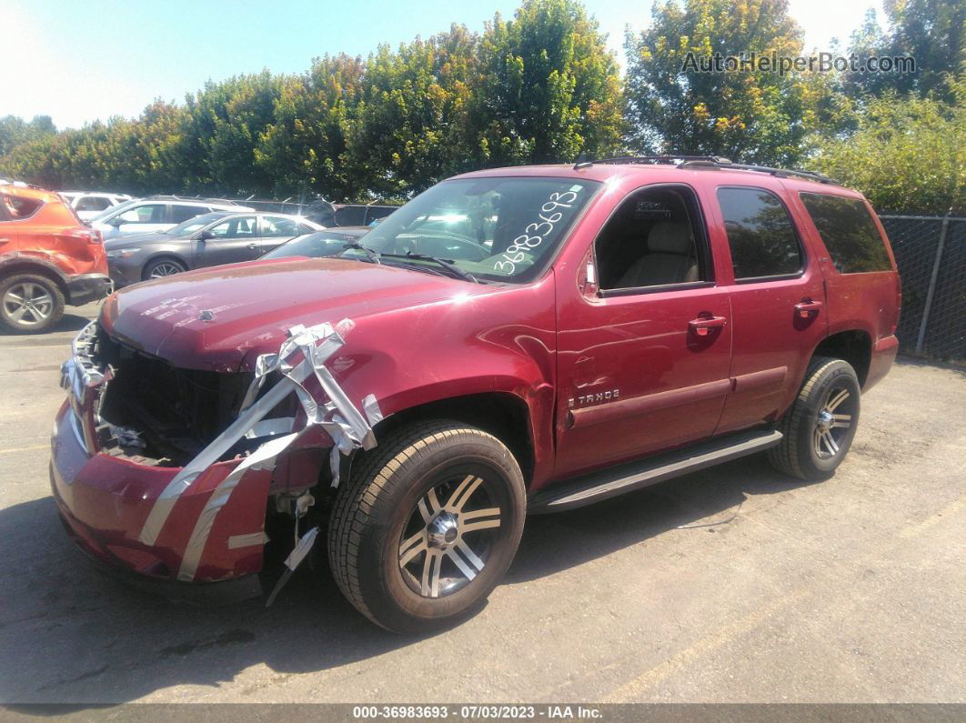 2007 Chevrolet Tahoe Lt Red vin: 1GNFK13037J275914