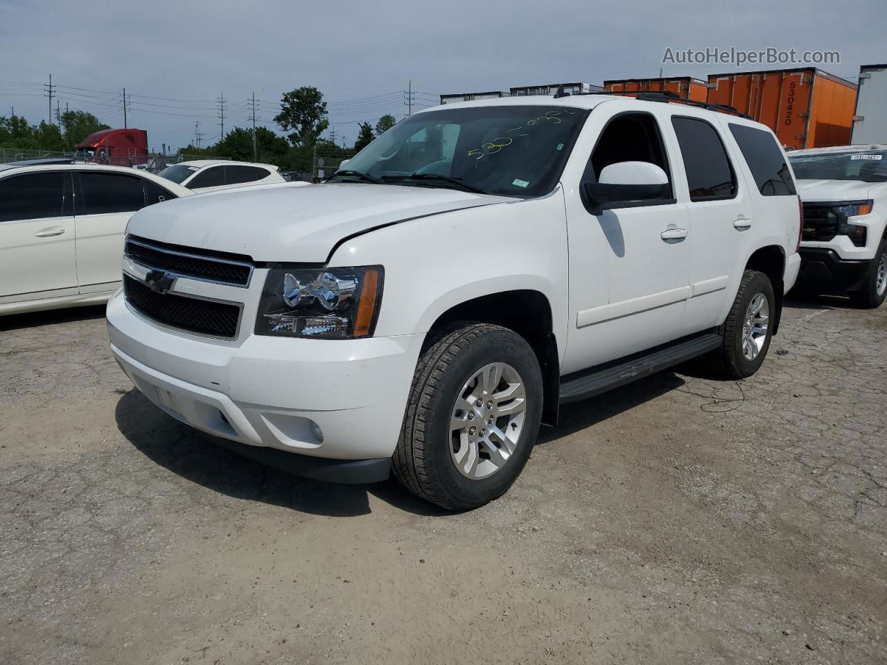 2007 Chevrolet Tahoe K1500 White vin: 1GNFK13037J313285